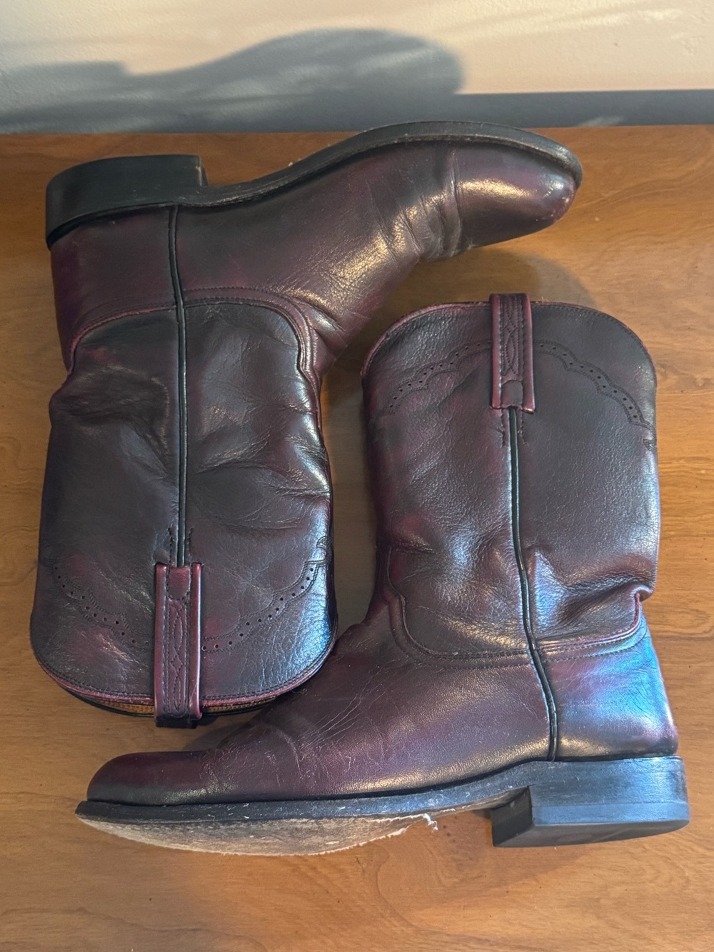 Lucchese Black Cherry Western Boots 9.5D